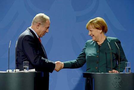ראש הממשלה בנימין נתניהו עם קאנצלרית גרמניה אנגלהמרקל - עמוס בן גרשום